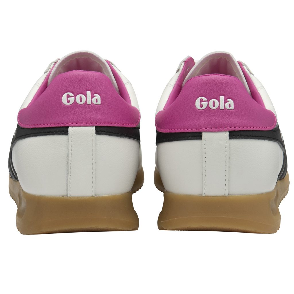 Gola Classics Stadium Sneakers Bílé Černé Růžové CZ | PNAQ-04269