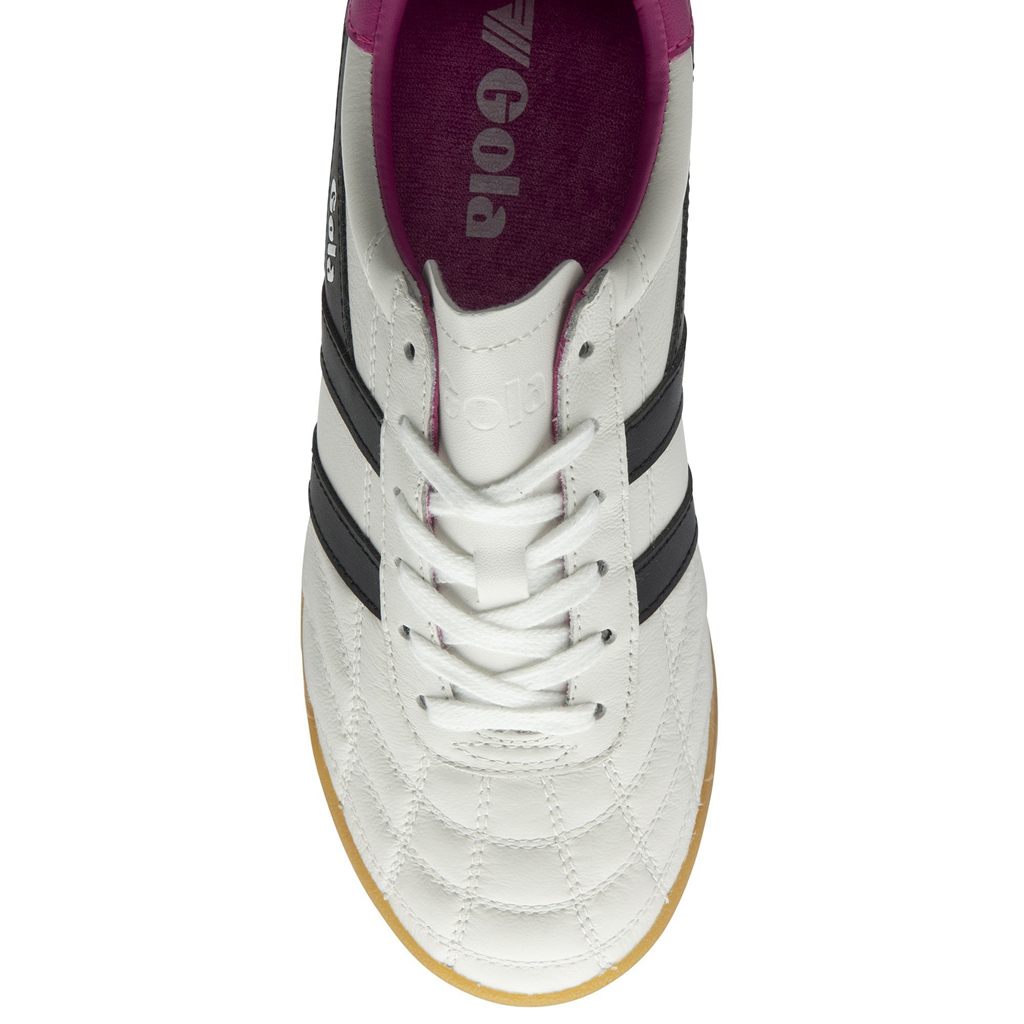 Gola Classics Stadium Sneakers Bílé Černé Růžové CZ | PNAQ-04269