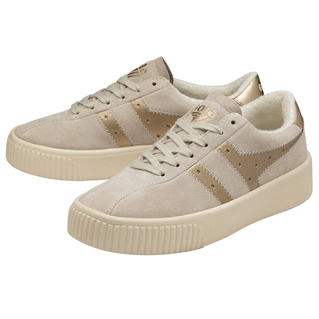 Gola Classics Super Court Metallic Sneakers Bílé Zlaté CZ | DRKO-59082