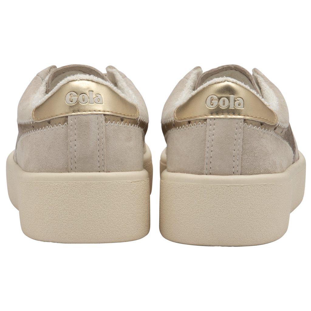 Gola Classics Super Court Metallic Sneakers Bílé Zlaté CZ | DRKO-59082
