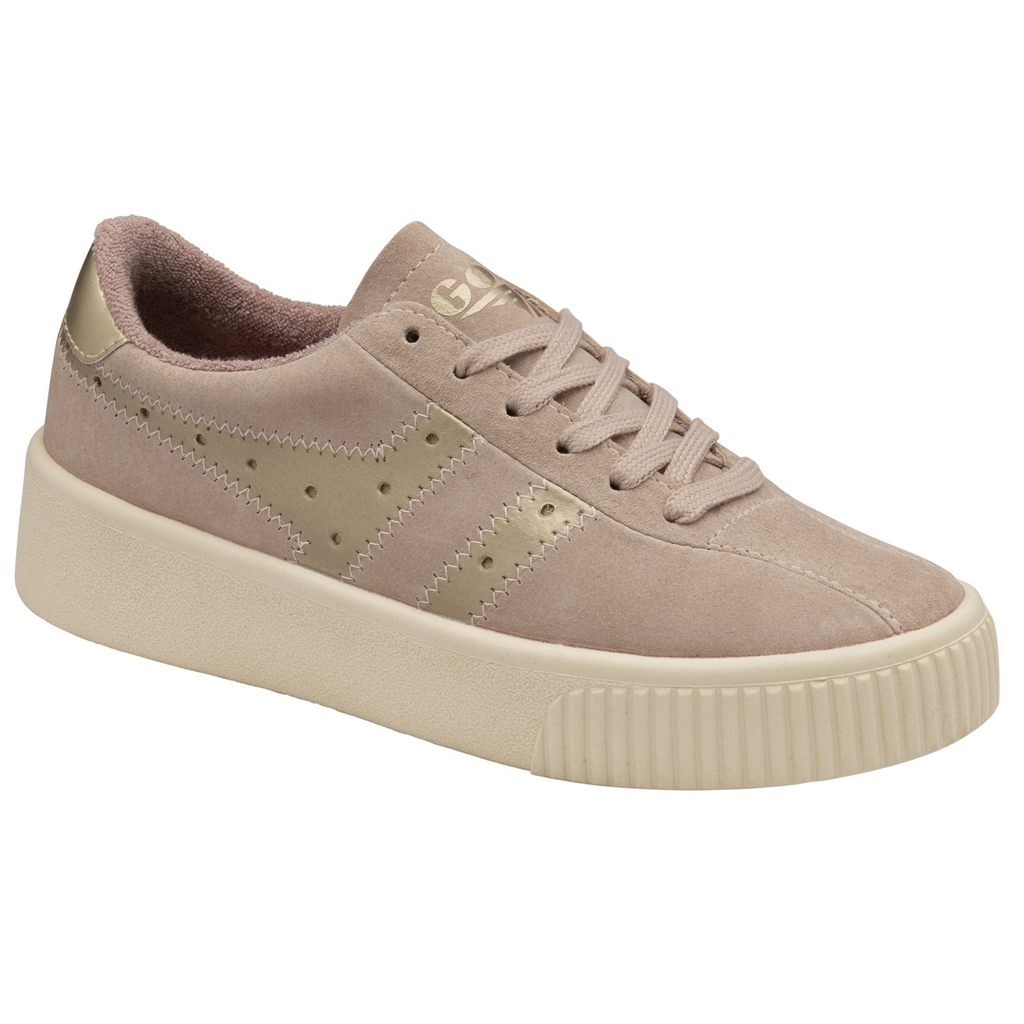 Gola Classics Super Court Metallic Sneakers Zlaté CZ | FWAU-31502