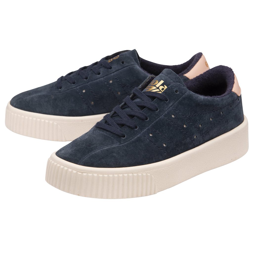 Gola Classics Super Court Suede Sneakers Tmavě Blankyt Růžové CZ | RGNZ-74652