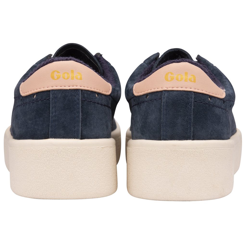Gola Classics Super Court Suede Sneakers Tmavě Blankyt Růžové CZ | RGNZ-74652