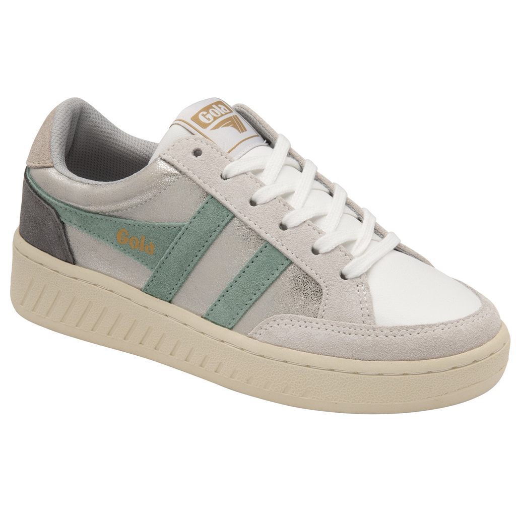 Gola Classics Superslam Blaze Sneakers Stříbrné Zelene Šedé CZ | BOGX-80295