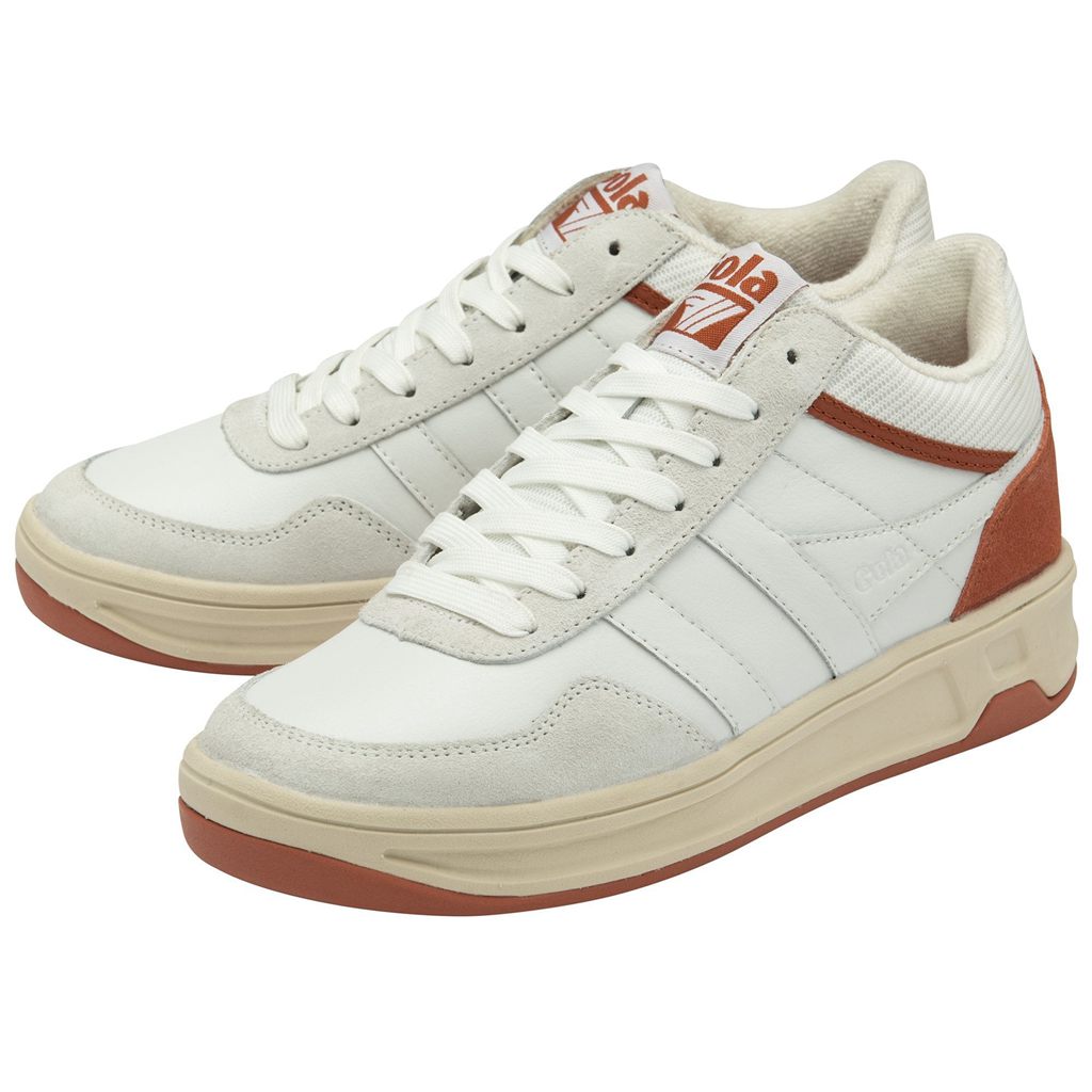 Gola Classics Swerve Sneakers Bílé Oranžové CZ | XPVQ-86349