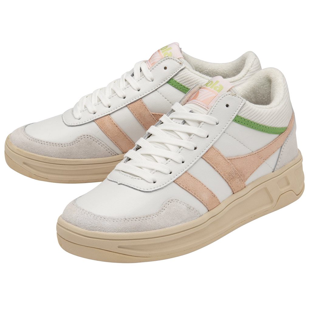 Gola Classics Swerve Sneakers Bílé Růžové Zelene CZ | GPBZ-95087