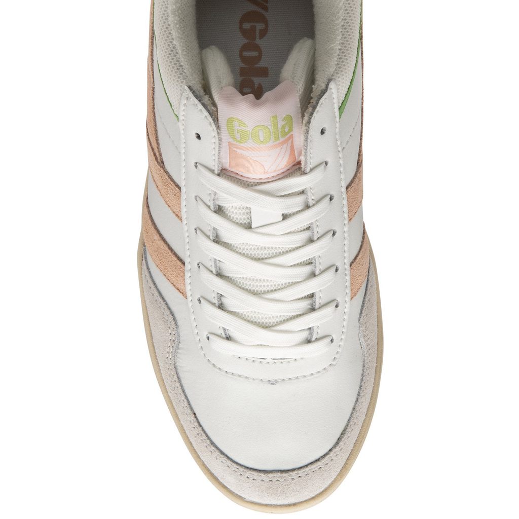 Gola Classics Swerve Sneakers Bílé Růžové Zelene CZ | GPBZ-95087