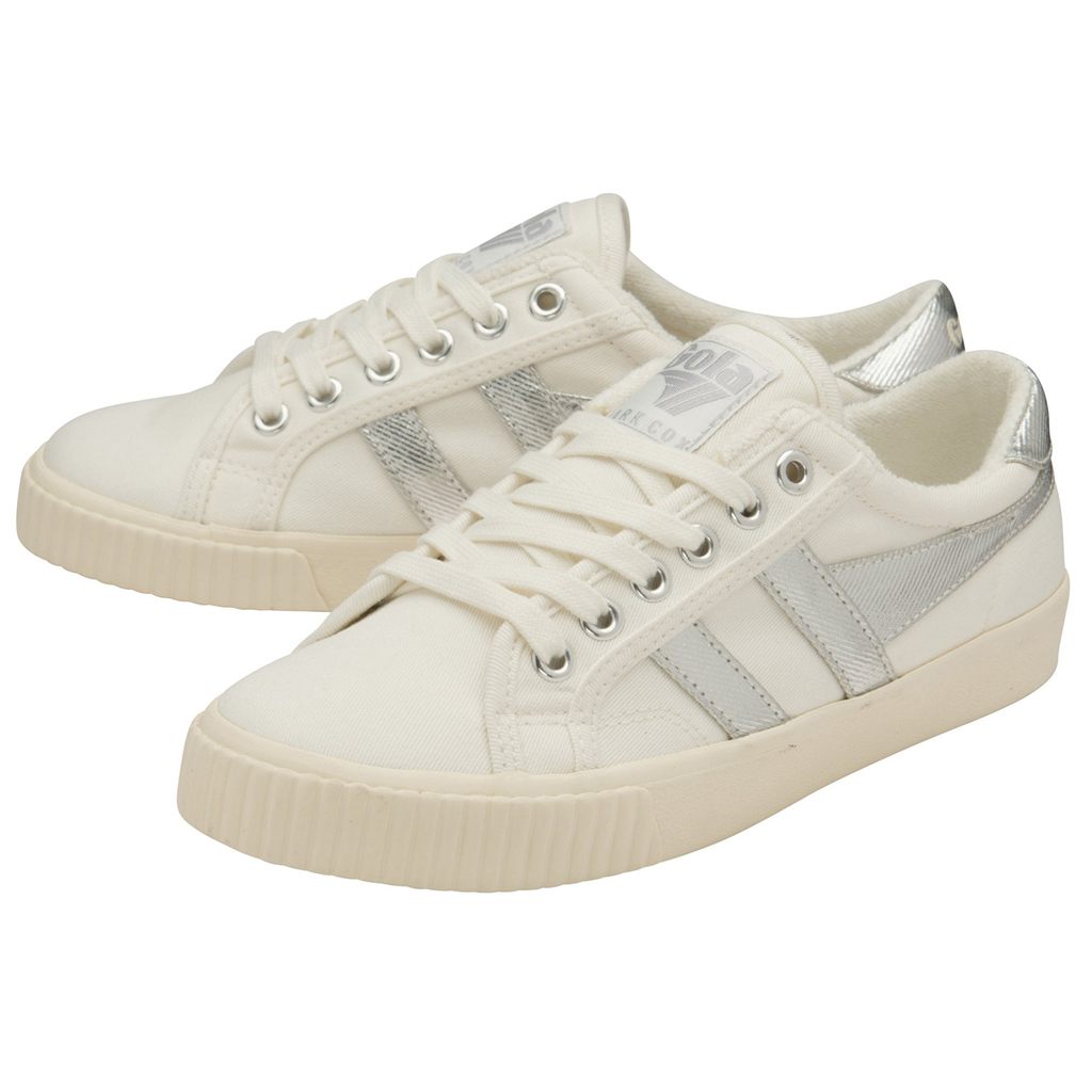 Gola Classics Tennis Mark Cox Sneakers Bílé Stříbrné CZ | SDPB-96520