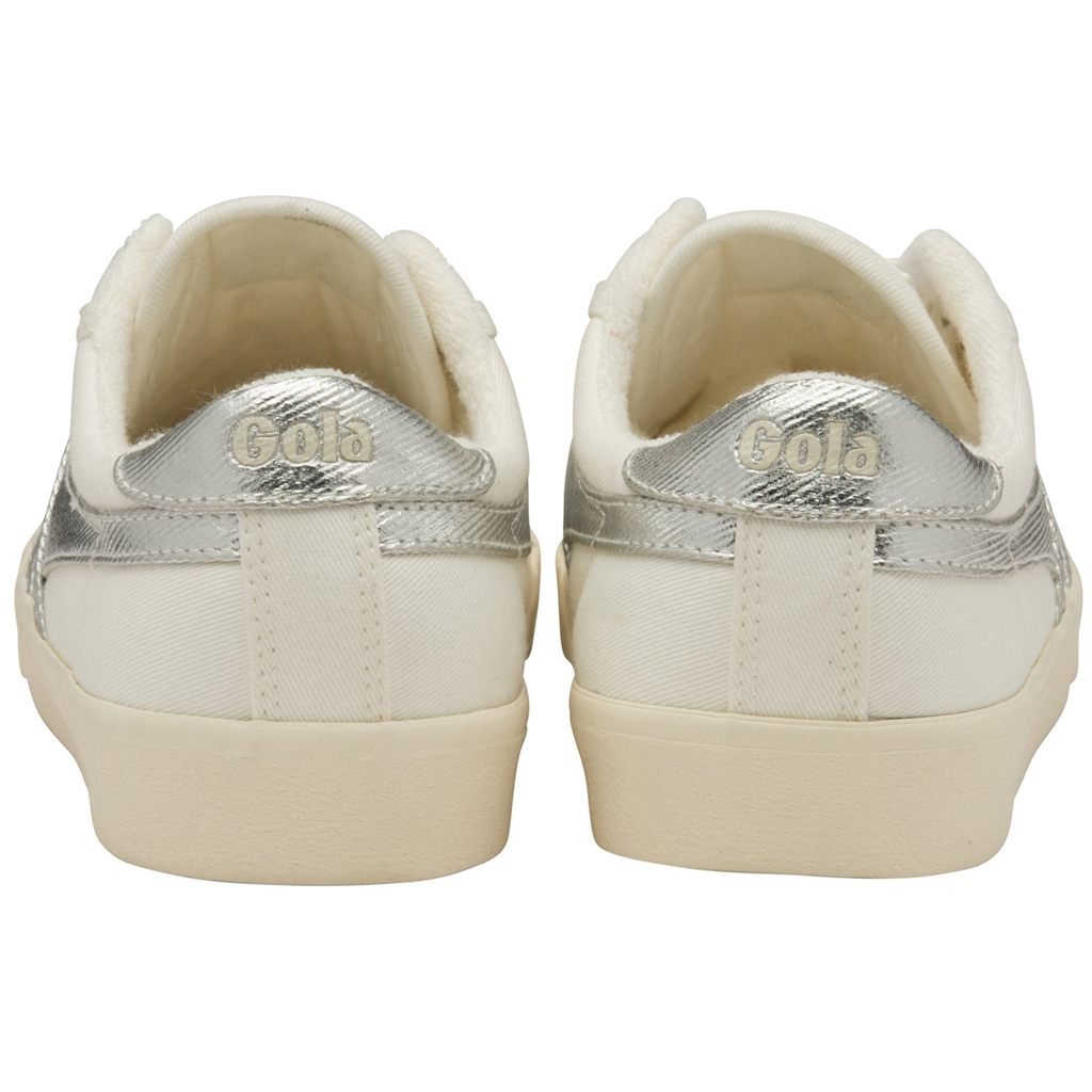 Gola Classics Tennis Mark Cox Sneakers Bílé Stříbrné CZ | SDPB-96520