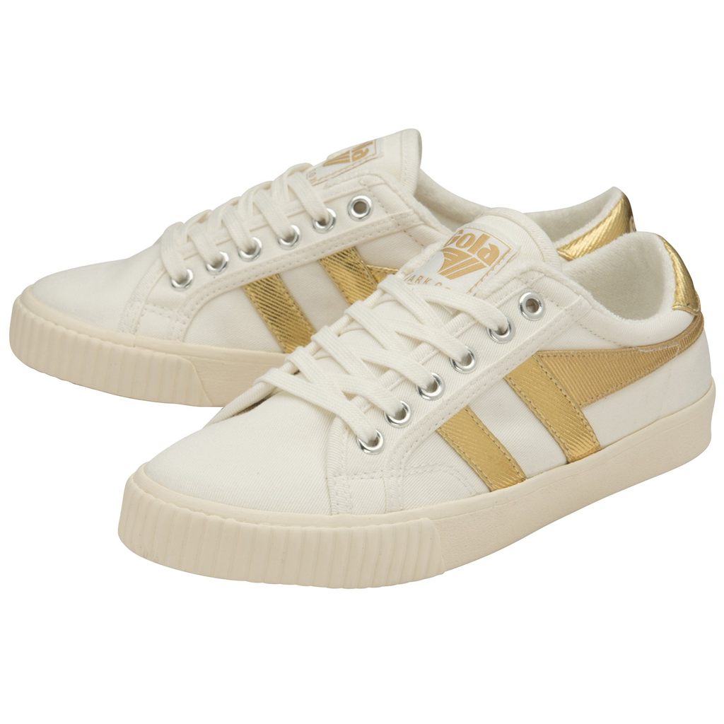 Gola Classics Tennis Mark Cox Sneakers Bílé Zlaté CZ | KPUA-07152