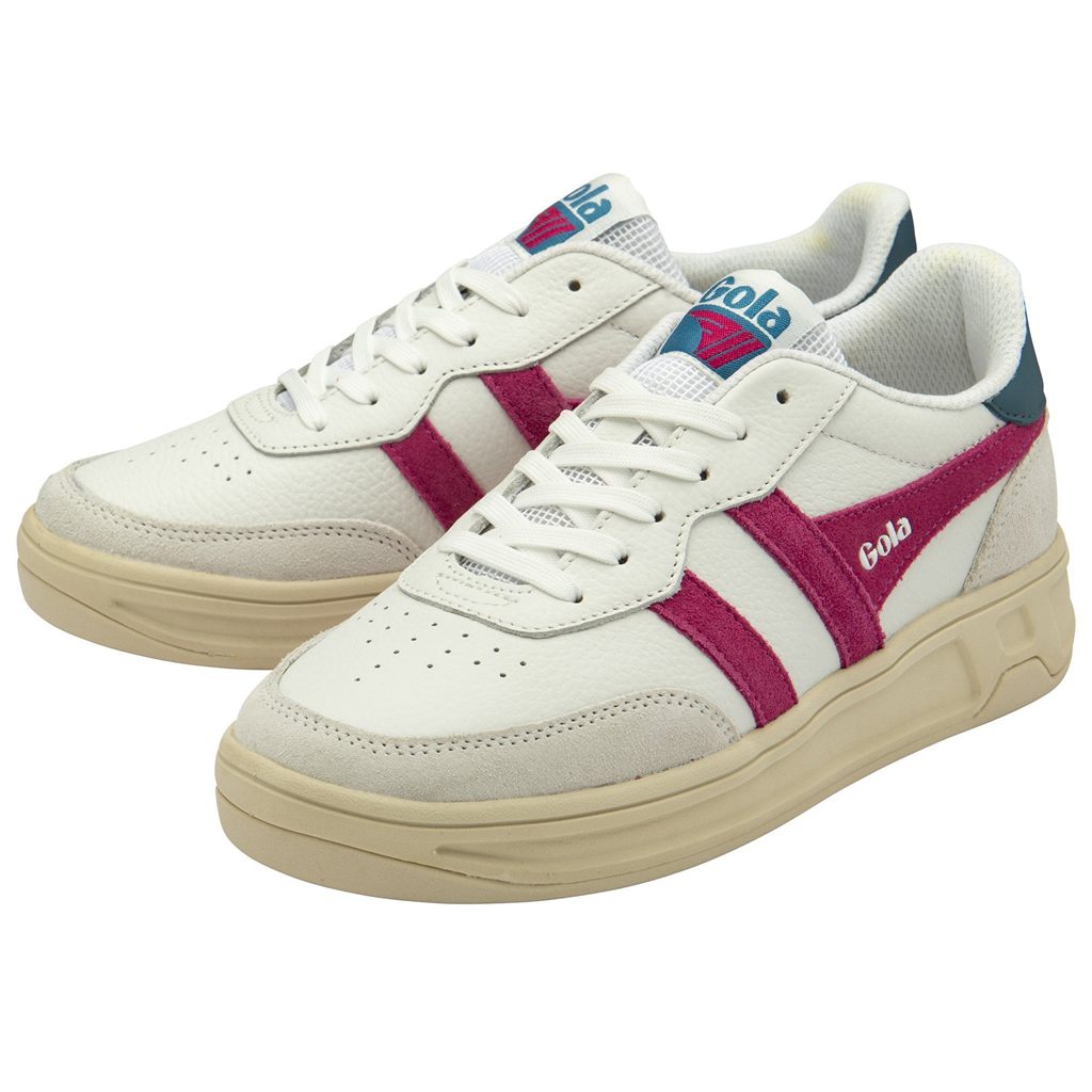 Gola Classics Topspin Sneakers Bílé Fuchsie CZ | KFWQ-75203