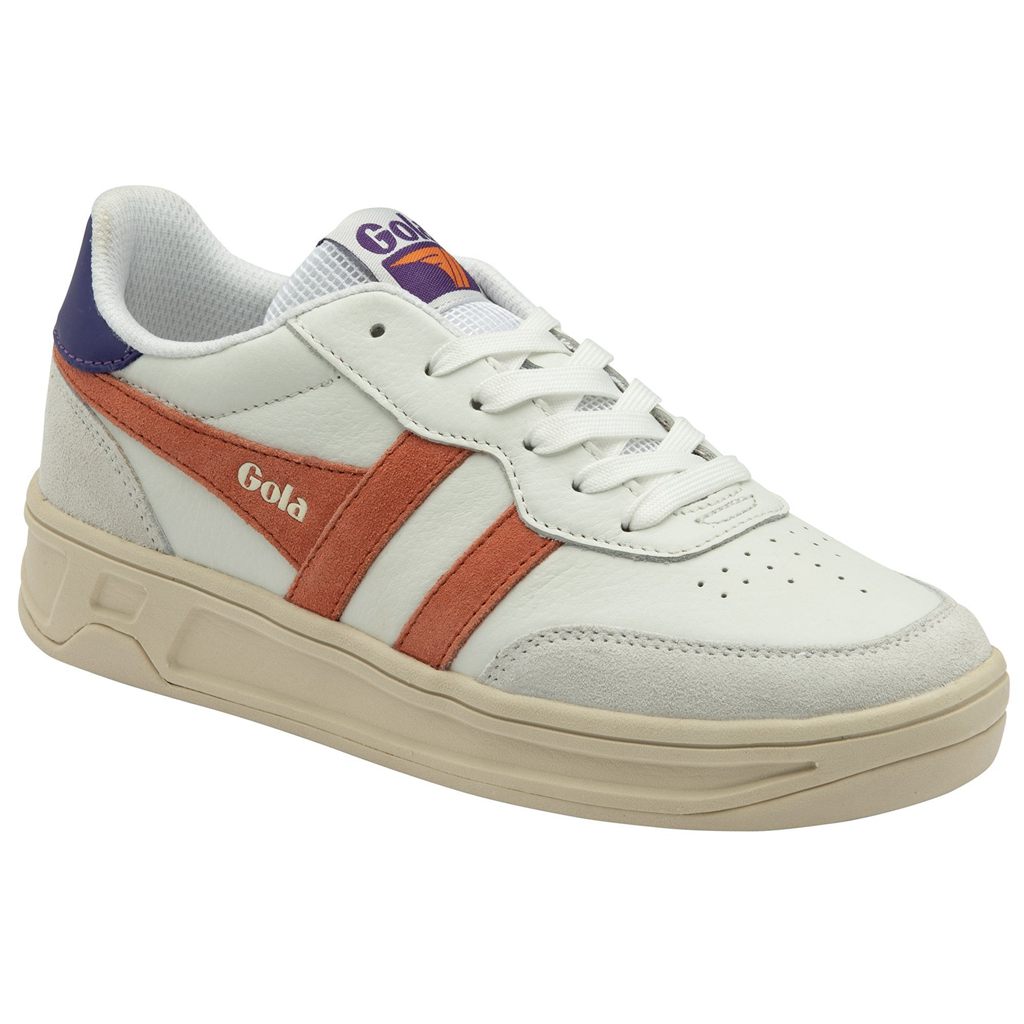Gola Classics Topspin Sneakers Bílé Koralove Královská Modrá Fialové CZ | VKMS-47983
