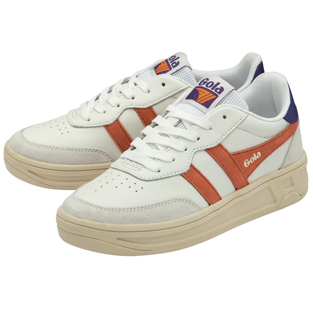 Gola Classics Topspin Sneakers Bílé Koralove Královská Modrá Fialové CZ | VKMS-47983