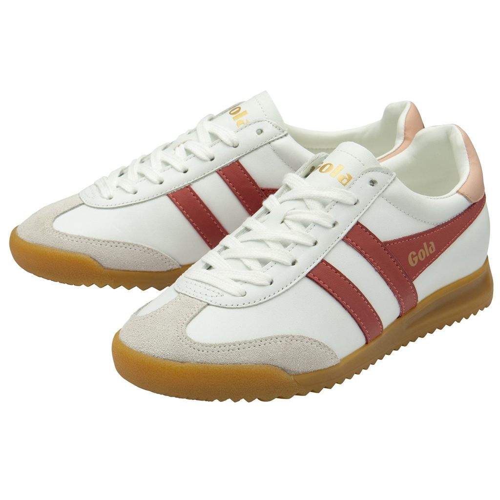 Gola Classics Torpedo Leather Sneakers Bílé Růžové CZ | ZSFC-79540