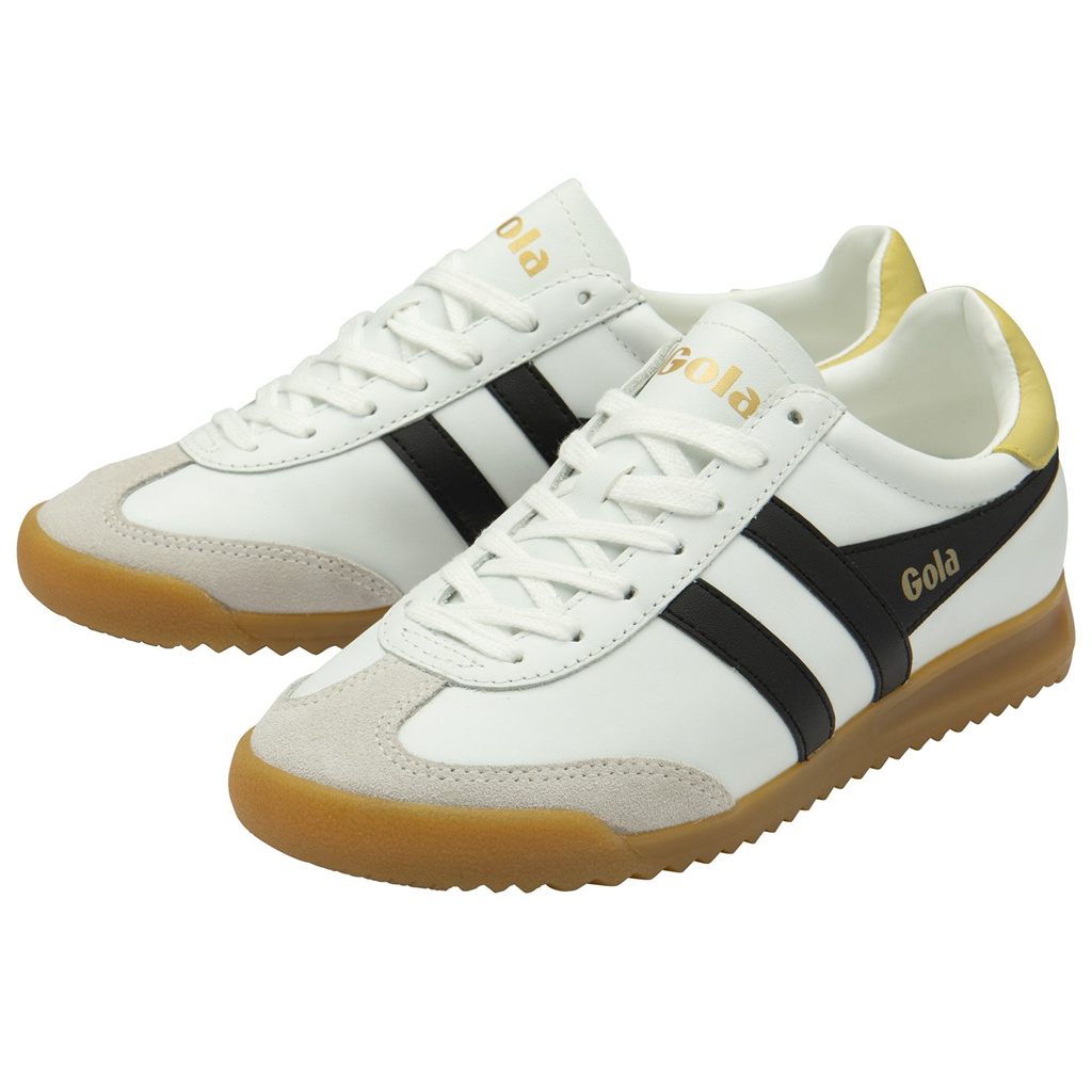 Gola Classics Torpedo Leather Sneakers Bílé Černé Citrón CZ | GDCY-04528