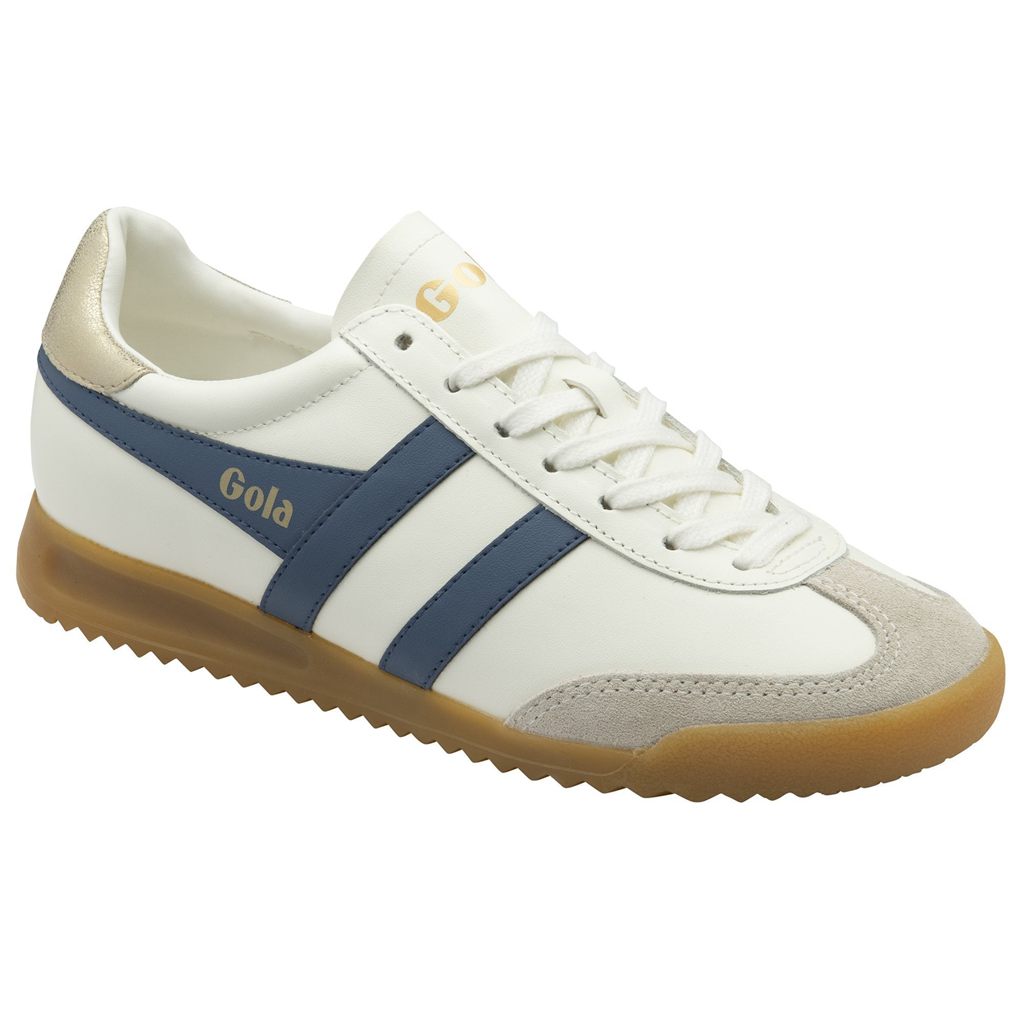 Gola Classics Torpedo Leather Sneakers Bílé Zlaté CZ | SKGN-15387