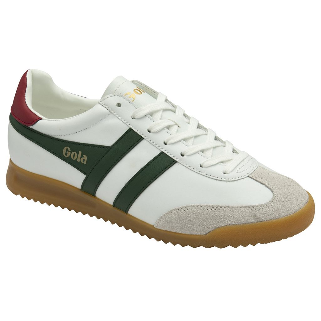 Gola Classics Torpedo Leather Sneakers Bílé Tmavě Červené CZ | BJWF-29683