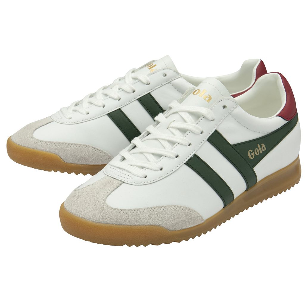 Gola Classics Torpedo Leather Sneakers Bílé Tmavě Červené CZ | BJWF-29683