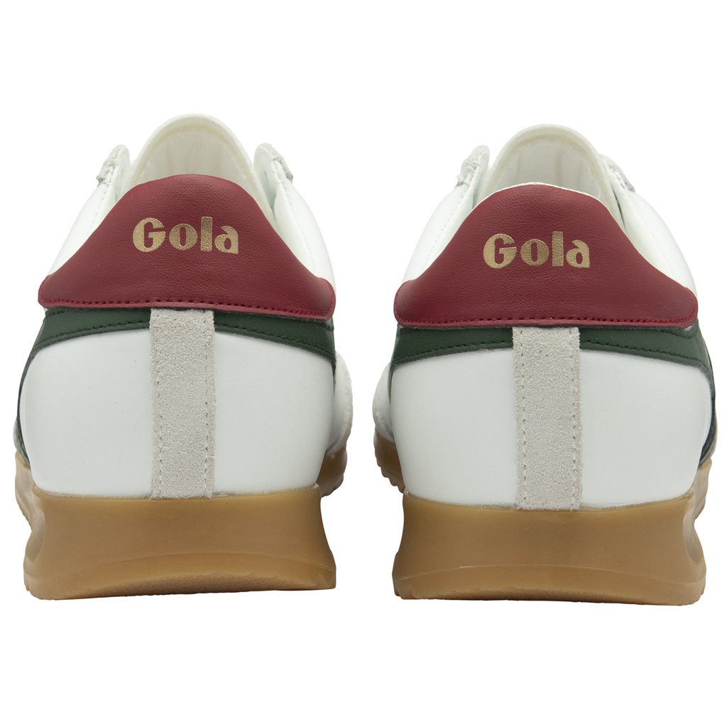 Gola Classics Torpedo Leather Sneakers Bílé Tmavě Červené CZ | BJWF-29683