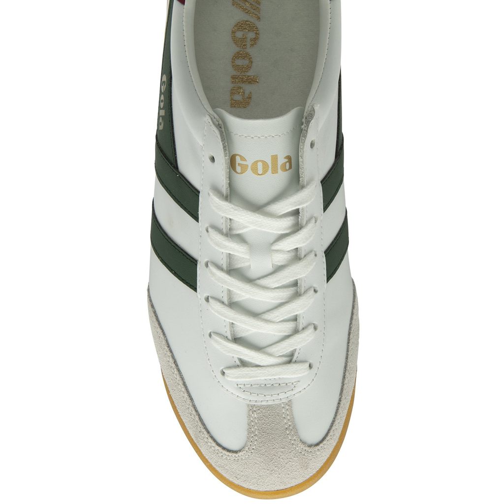 Gola Classics Torpedo Leather Sneakers Bílé Tmavě Červené CZ | BJWF-29683