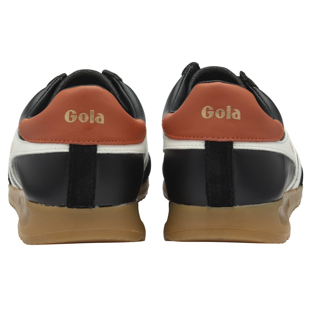 Gola Classics Torpedo Leather Sneakers Černé Bílé Oranžové CZ | SHBF-48123