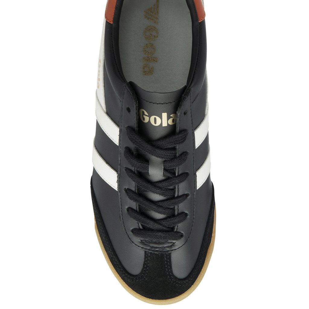 Gola Classics Torpedo Leather Sneakers Černé Bílé Oranžové CZ | SHBF-48123
