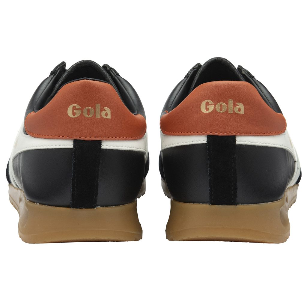Gola Classics Torpedo Leather Sneakers Černé Bílé Oranžové CZ | KYJC-97842