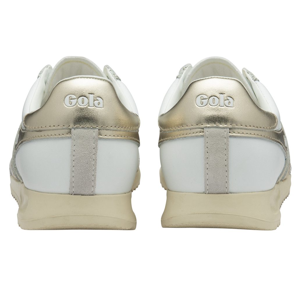 Gola Classics Torpedo Mirror Sneakers Bílé Zlaté Bílé CZ | SWFU-81370