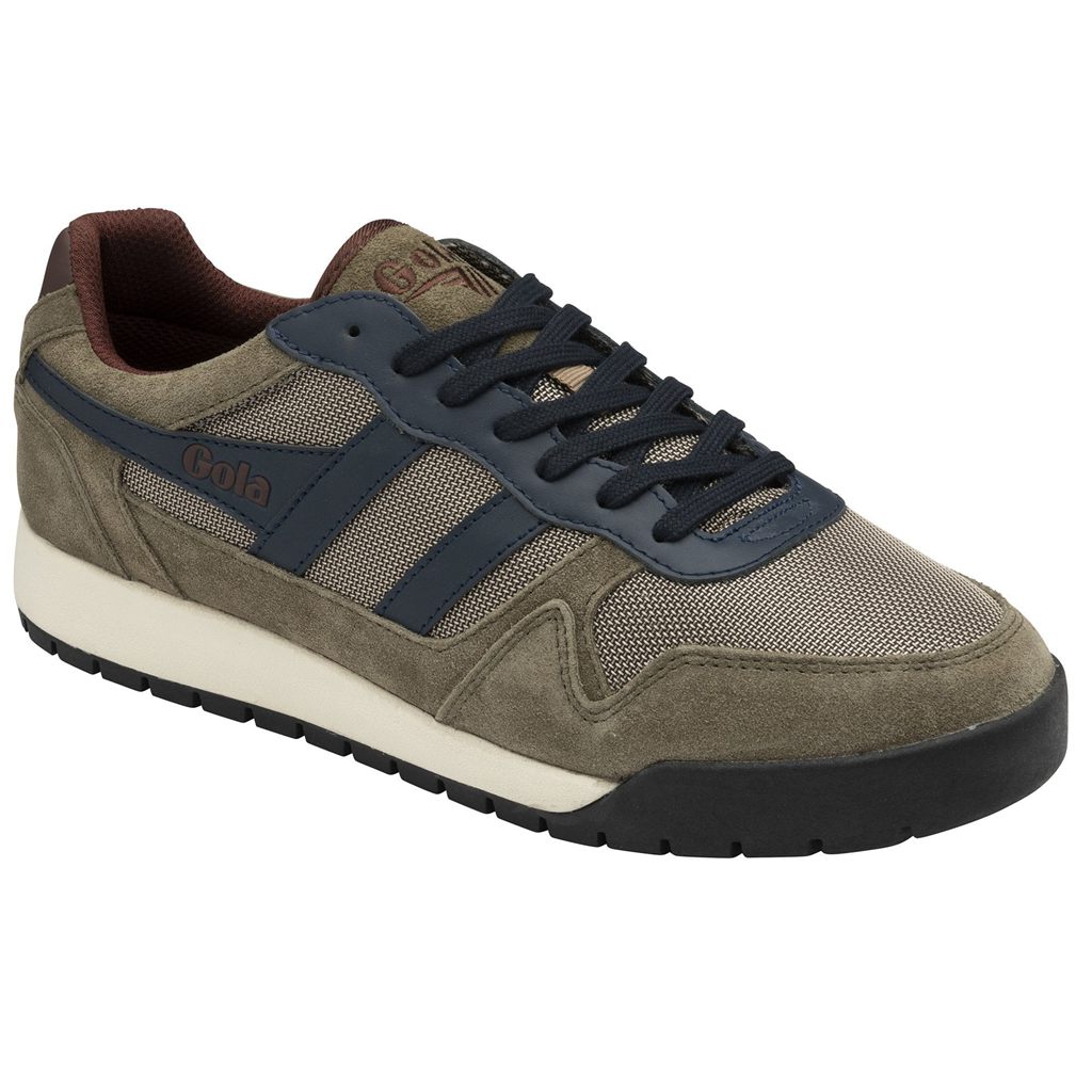 Gola Classics Trek Low Sneakers Hnědožlutý Tmavě Blankyt Vínové CZ | HNRT-75013
