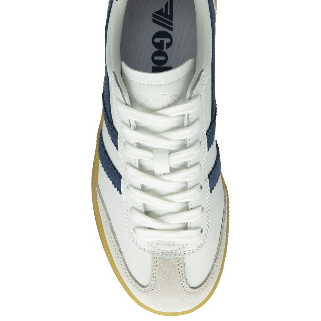 Gola Classics Viper Leather Sneakers Bílé Tmavě Červené CZ | UFMY-78024