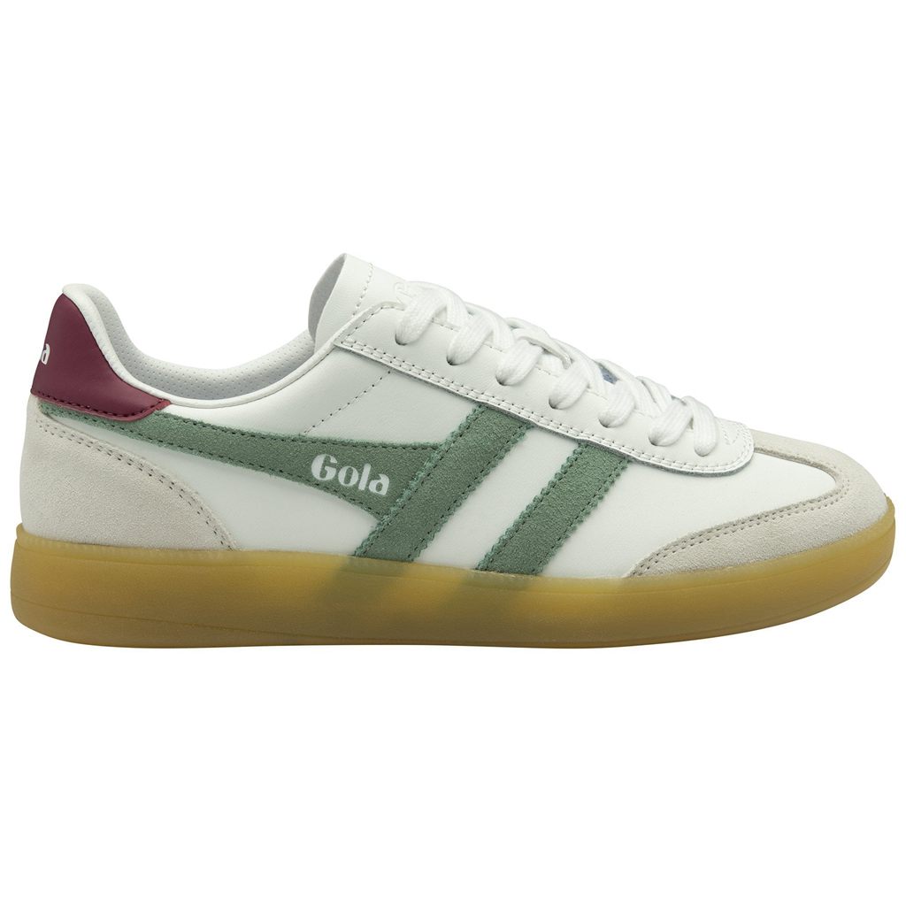 Gola Classics Viper Leather Sneakers Bílé Zelene CZ | QXTW-26701
