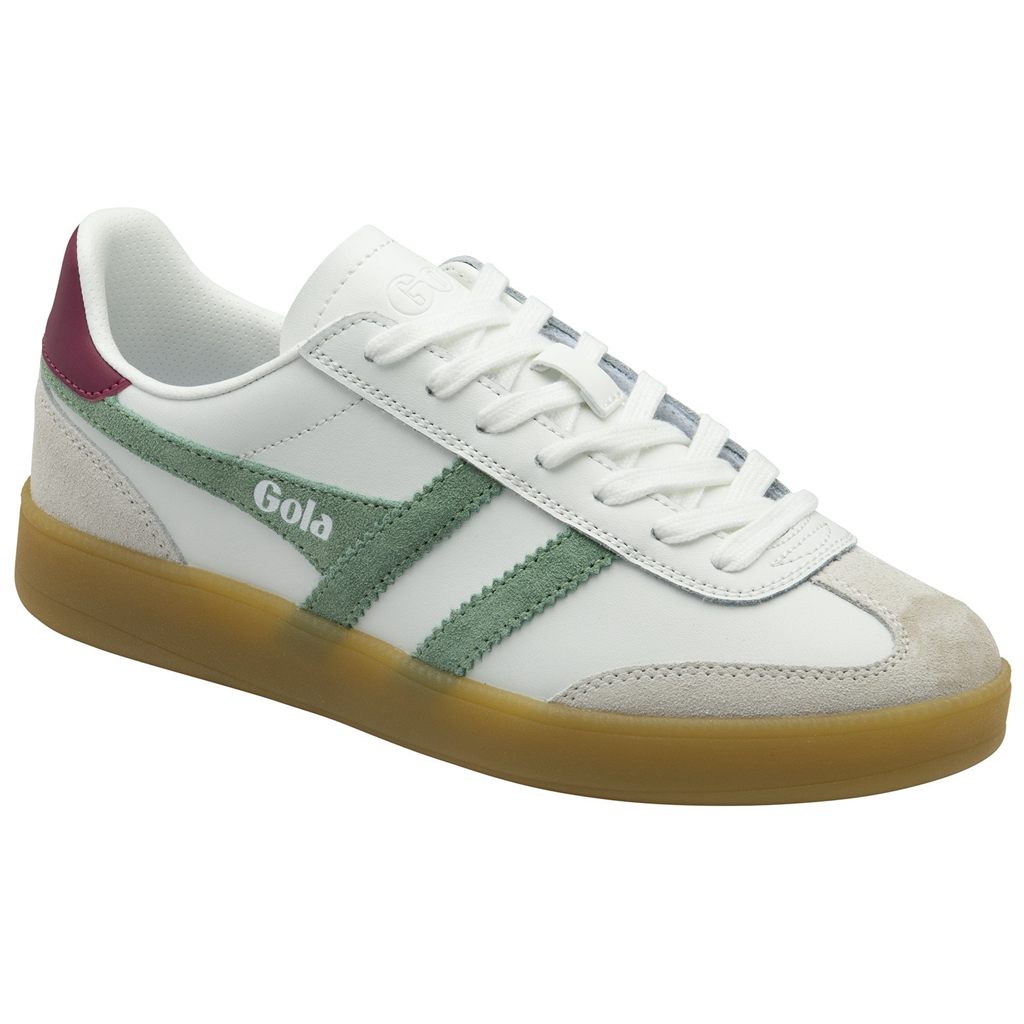 Gola Classics Viper Leather Sneakers Bílé Zelene CZ | QXTW-26701