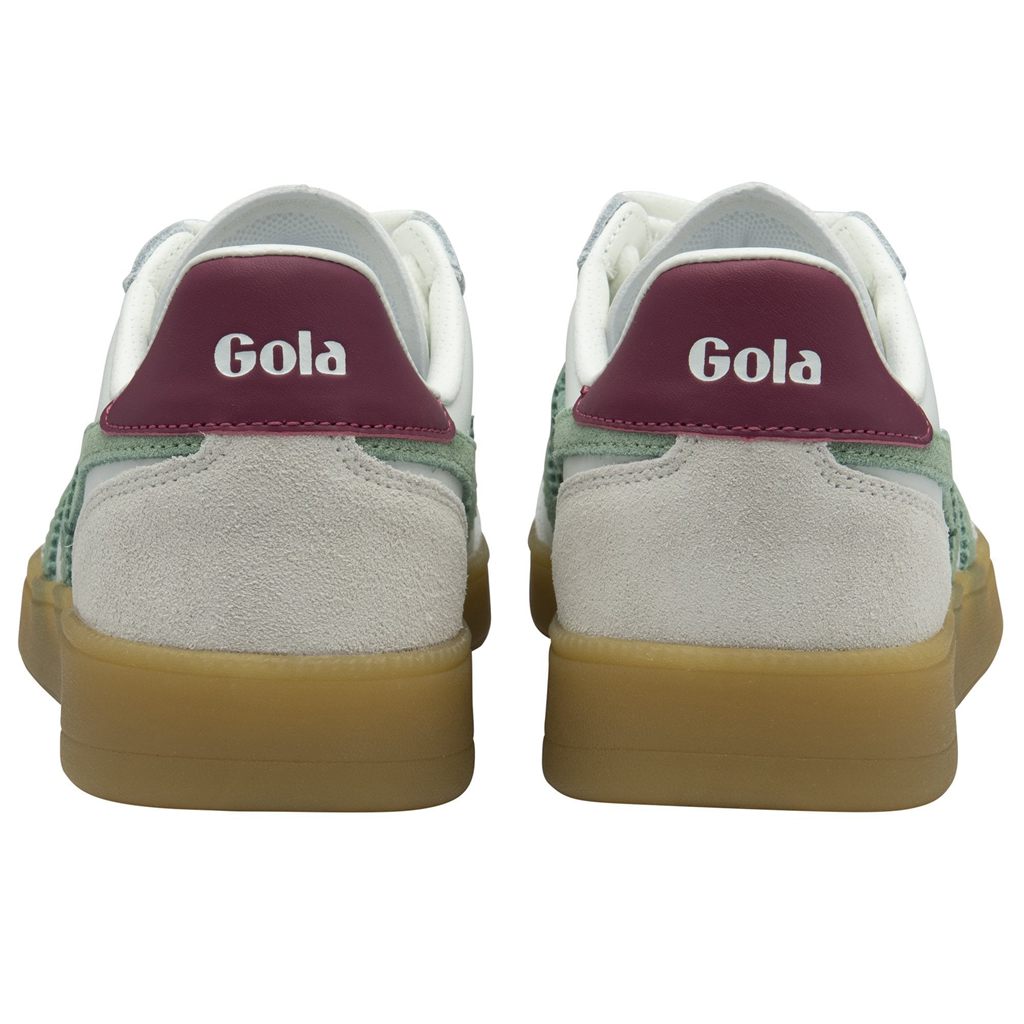 Gola Classics Viper Leather Sneakers Bílé Zelene CZ | QXTW-26701