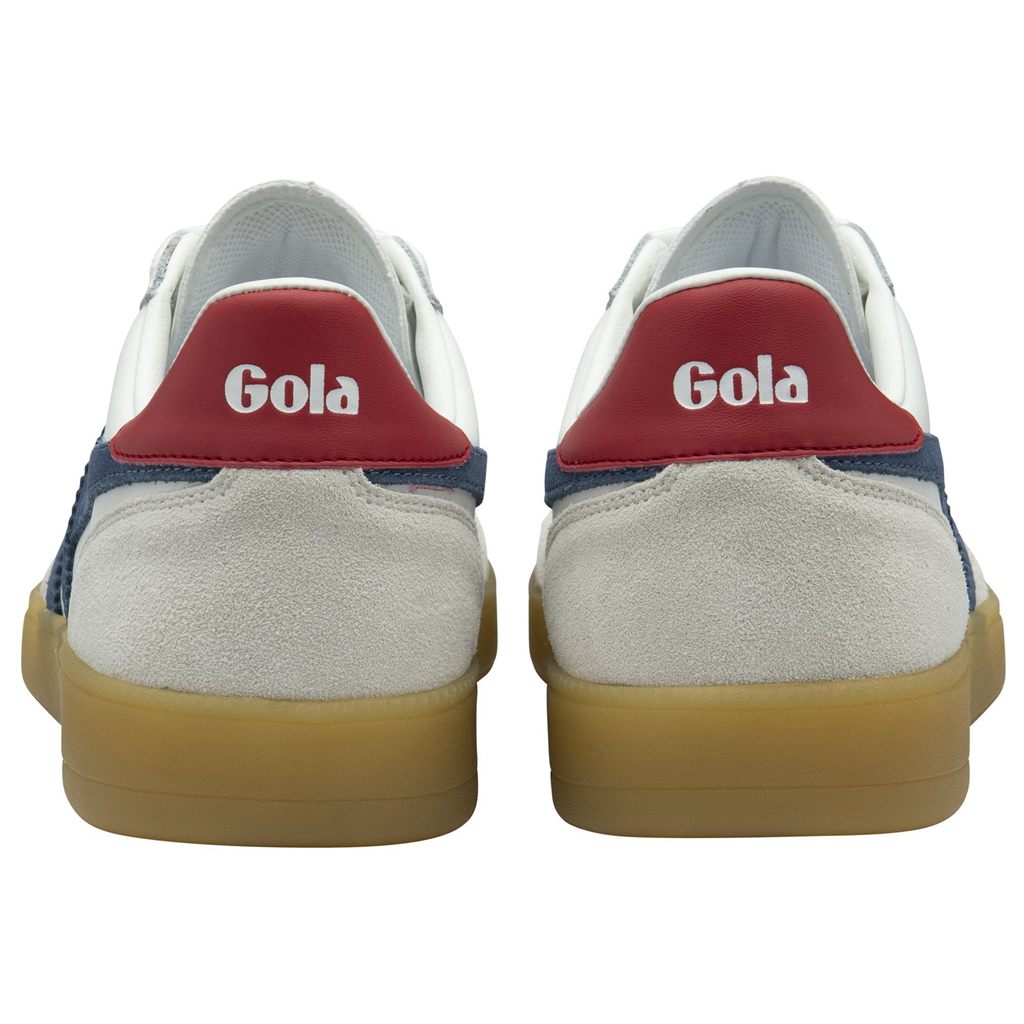 Gola Classics Viper Leather Sneakers Bílé Tmavě Červené CZ | ZPIW-41530