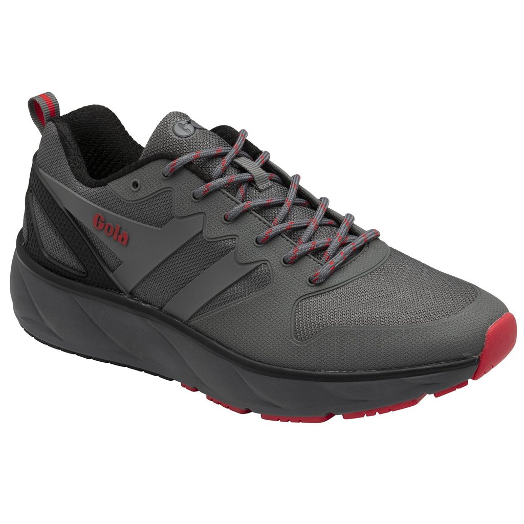 Gola Performance Thunder Sneakers Černé Tmavě Červené CZ | SJEZ-82706