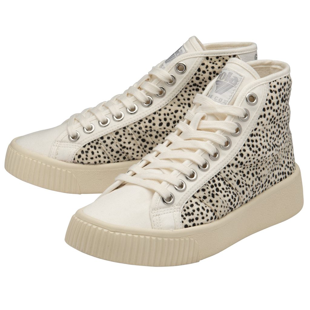 Gola Vegan Classics Baseline High Safari Sneakers Bílé CZ | XPKG-84975