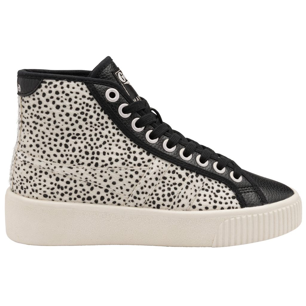 Gola Vegan Classics Baseline High Safari Pure Shoes Černé CZ | HCNB-69034