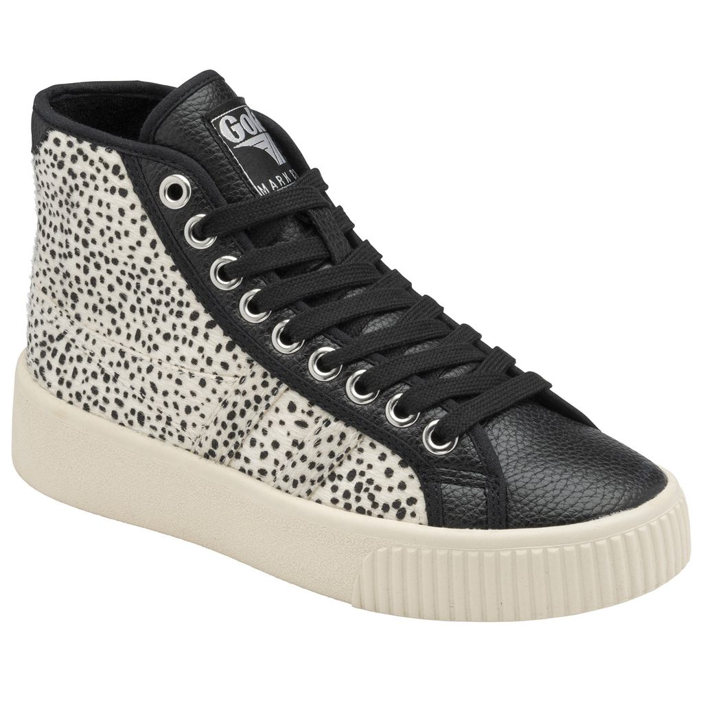 Gola Vegan Classics Baseline High Safari Pure Shoes Černé CZ | HCNB-69034