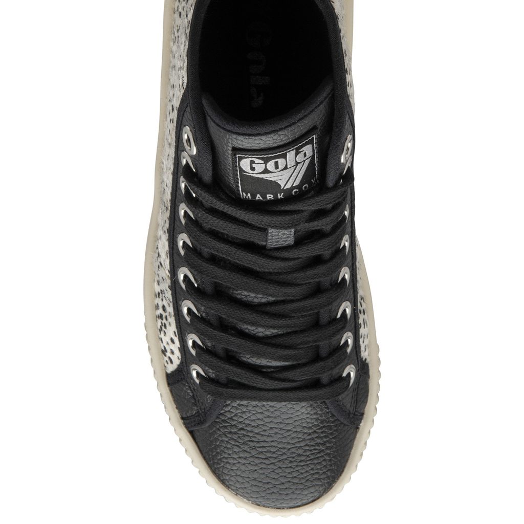 Gola Vegan Classics Baseline High Safari Pure Shoes Černé CZ | HCNB-69034