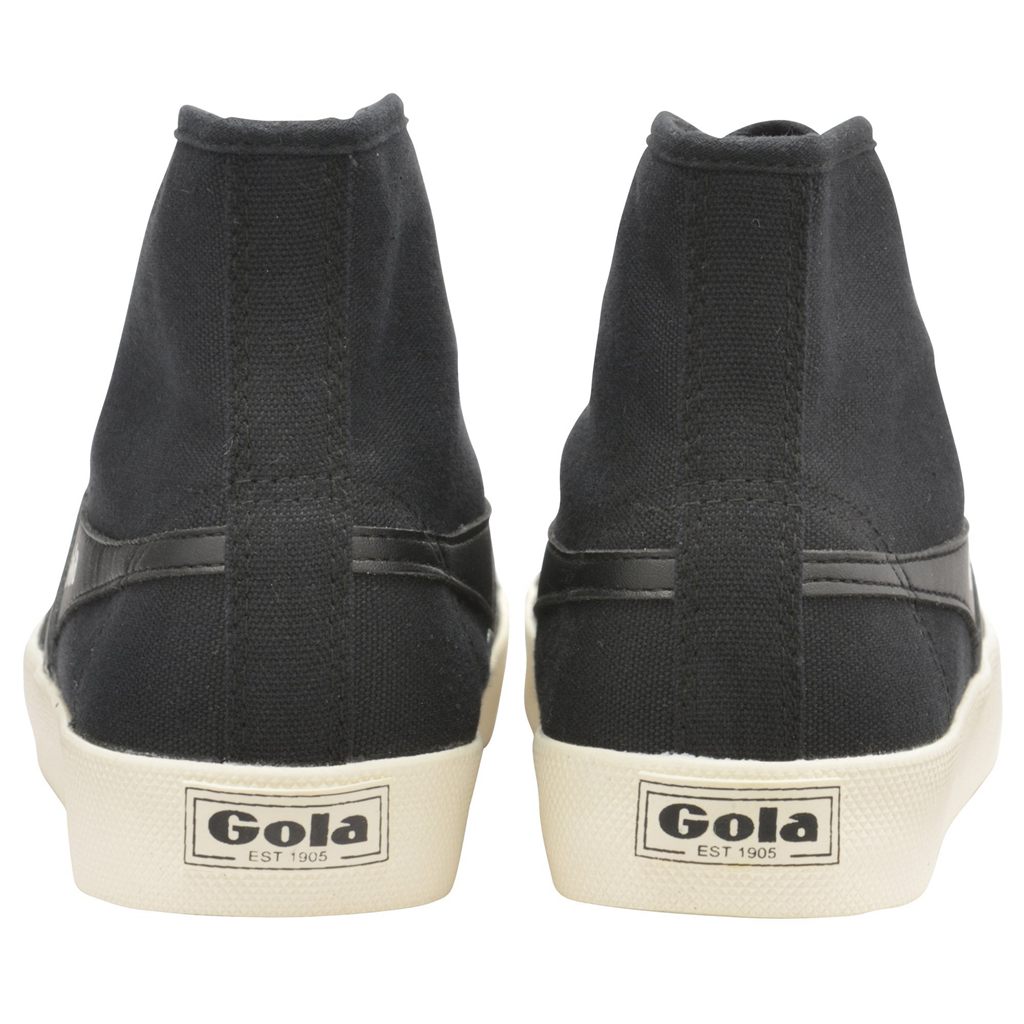 Gola Vegan Classics Coaster High Sneakers Černé Bílé CZ | OJXH-70534
