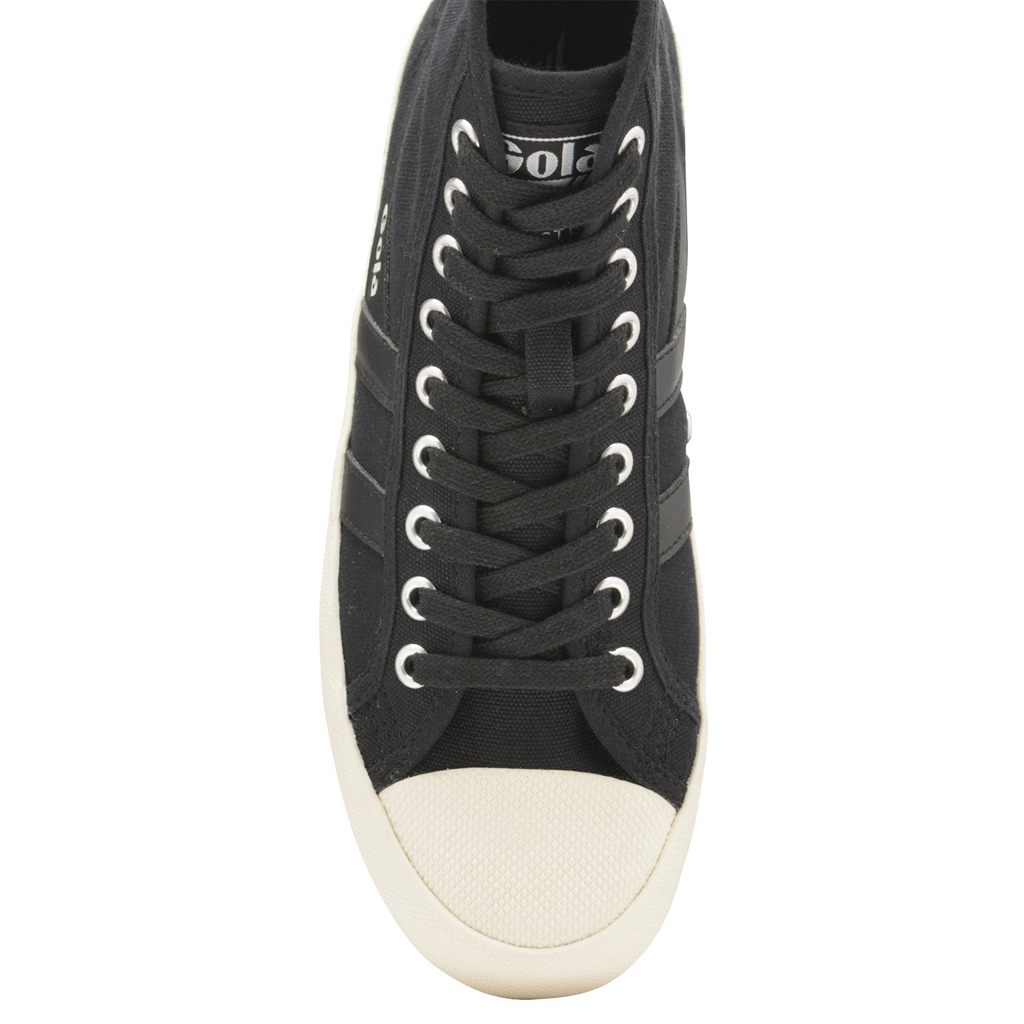 Gola Vegan Classics Coaster High Sneakers Černé Bílé CZ | OJXH-70534