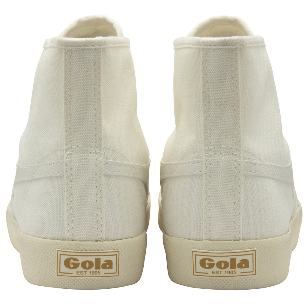 Gola Vegan Classics Coaster High Sneakers Bílé Zlaté CZ | HTDP-36574