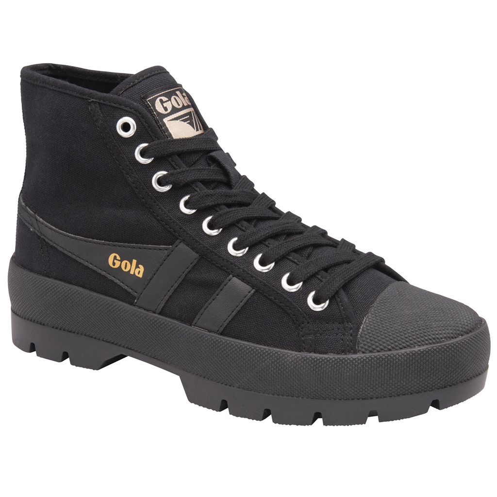 Gola Vegan Classics Coaster Peak High Sneakers Černé Černé Černé CZ | COVR-98360