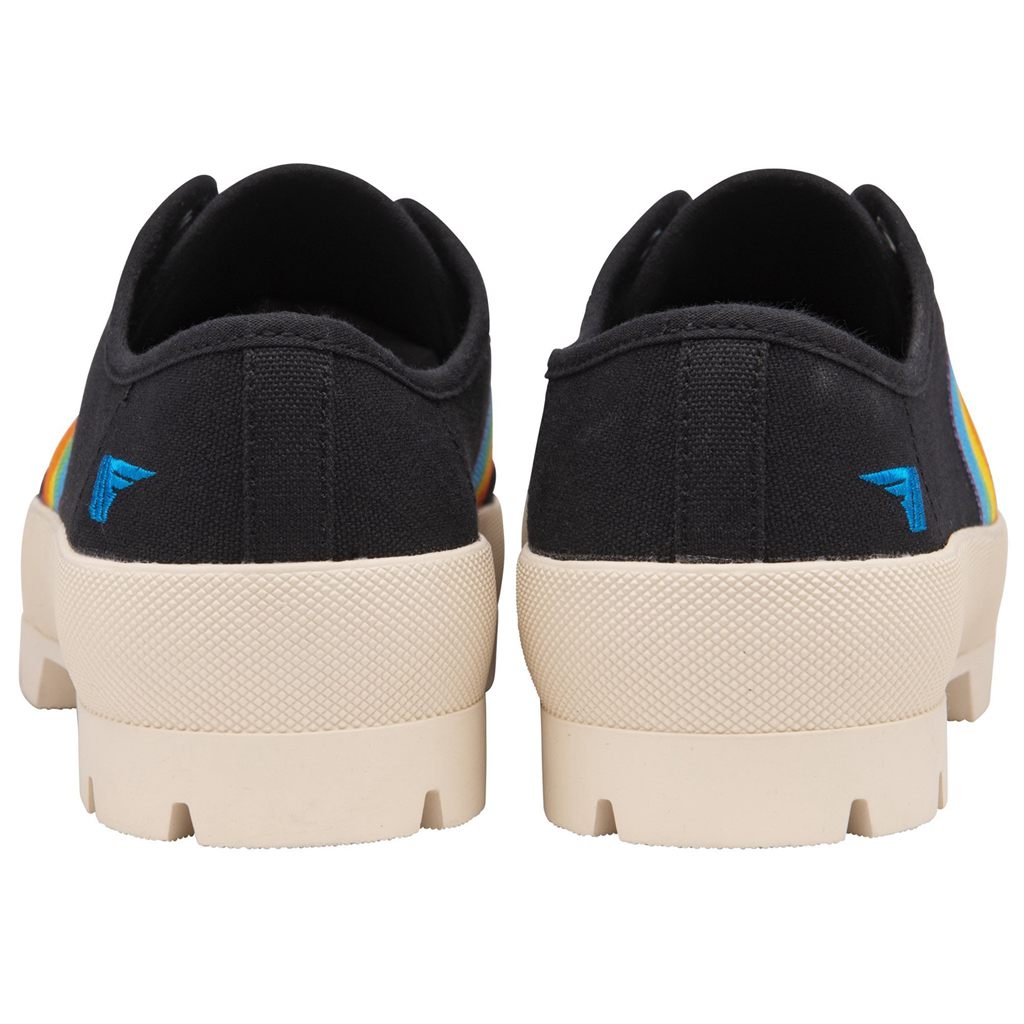 Gola Vegan Classics Coaster Peak Rainbow Shoes Černé CZ | SREH-98142