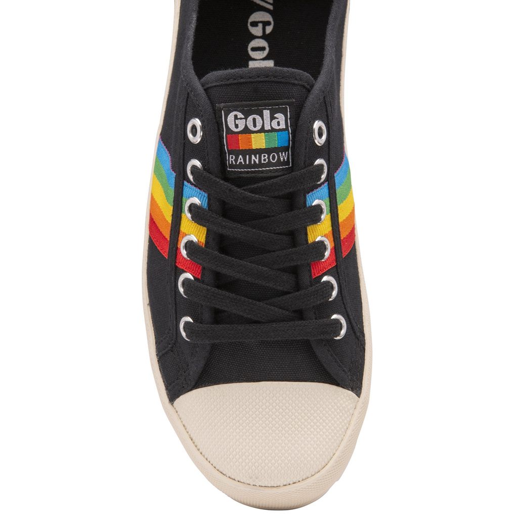 Gola Vegan Classics Coaster Peak Rainbow Shoes Černé CZ | SREH-98142