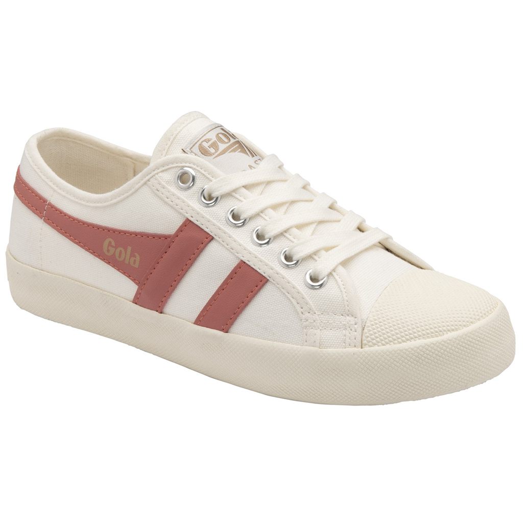 Gola Vegan Classics Coaster Shoes Bílé Koralove Růžové CZ | VPLO-69538
