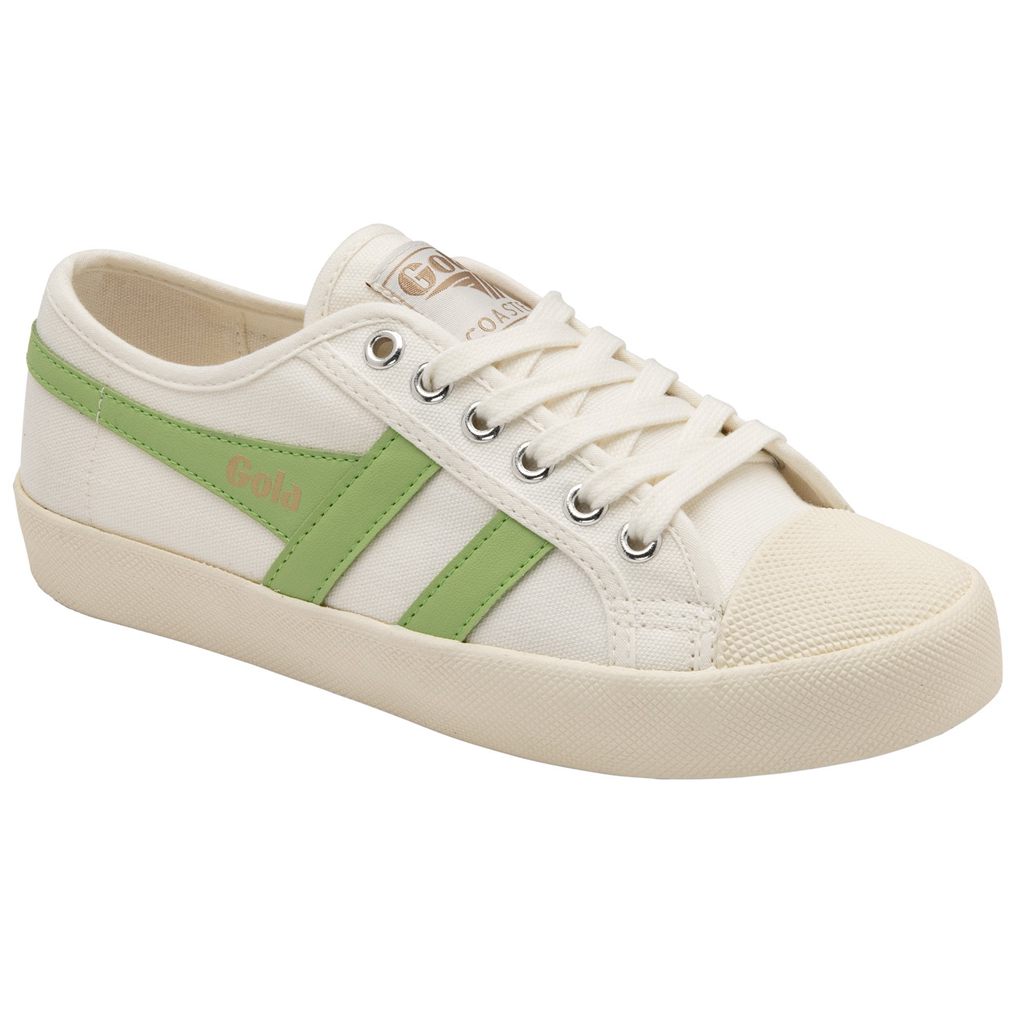 Gola Vegan Classics Coaster Shoes Bílé Zelene CZ | CENK-95630