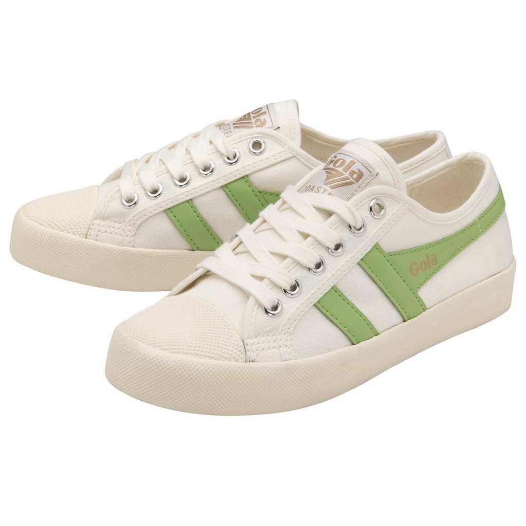 Gola Vegan Classics Coaster Shoes Bílé Zelene CZ | CENK-95630