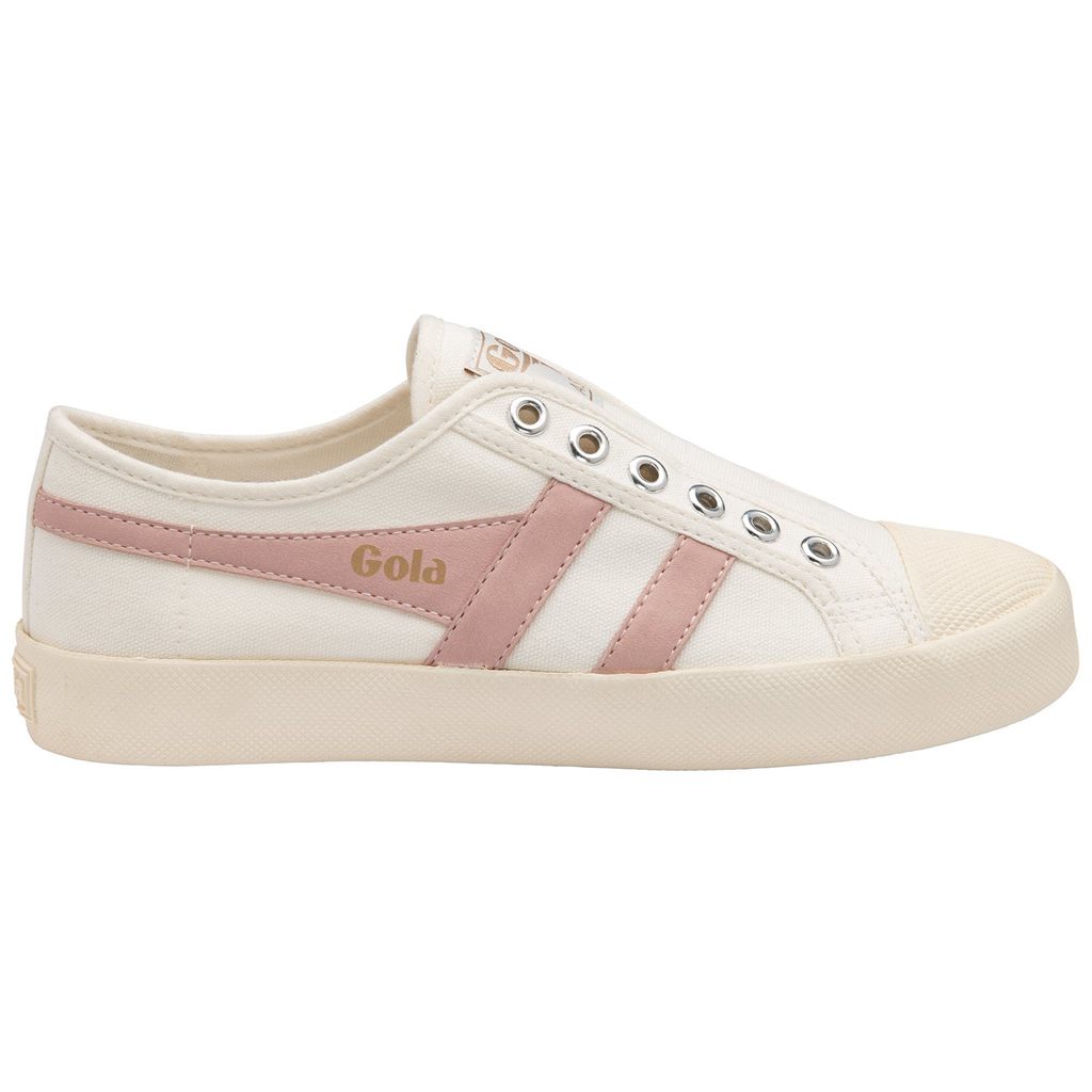 Gola Vegan Classics Coaster Slip Shoes Bílé Růžové CZ | VQBR-10943