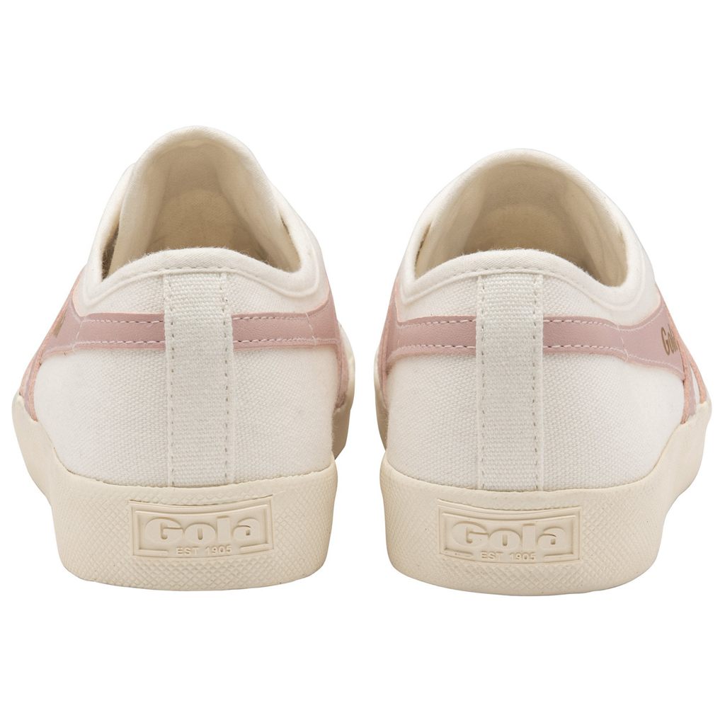 Gola Vegan Classics Coaster Slip Shoes Bílé Růžové CZ | VQBR-10943